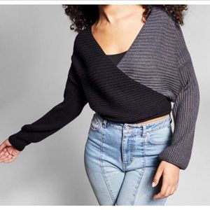 Jennie Mai x INC International Concepts Color Block Sweater with built-in tank